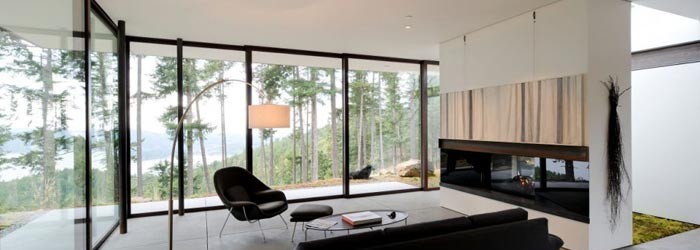 Residence design dans les bois Residence design-salon