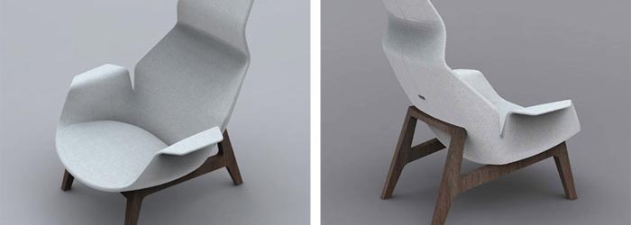 Fauteuil design Ventura