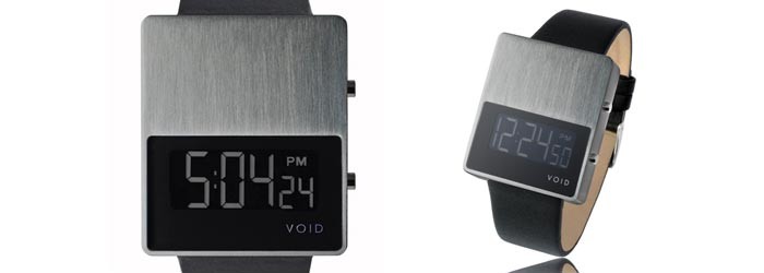 Montre design VOID V01 Montre design VOID V01 noire avec cadran metal