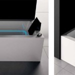 Baignoire design lumineuse