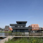 Vue exterieure Maison design noire