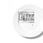 Assiette design iPlate inspiree par Photoshop