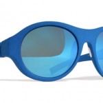 Lunettes Mykita et Moncler bleues