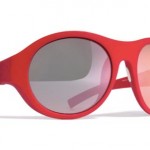 Lunettes Mykita et Moncler rouges