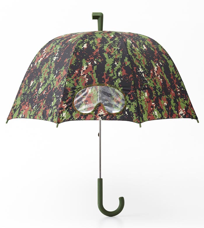 Parapluie design camouflage Goggle vert - Arkko