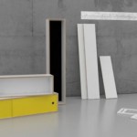 Systeme avec etageres design et modulables