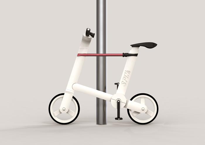 Velo design avec cadre antivol