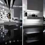 Boutique design en noir et blanc