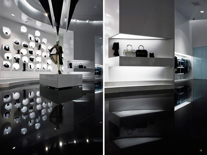 Boutique design en noir et blanc | Arkko