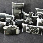 Coussins appareil photo vintage