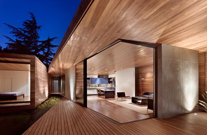 Maison design californienne-terrasse