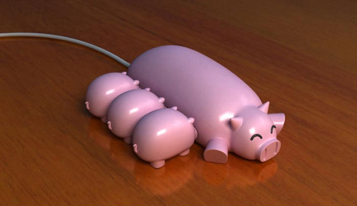 Pig Buddies USB Hub & USB Drives