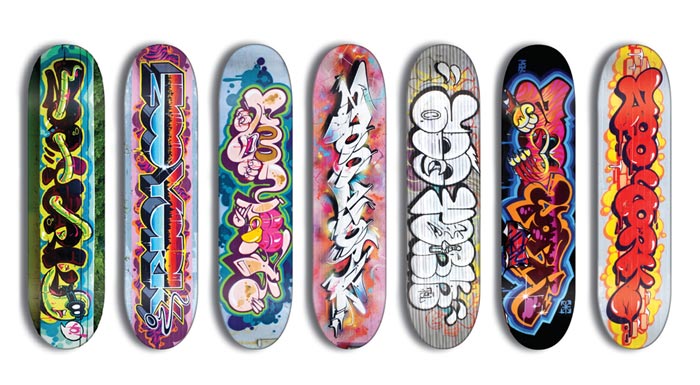 Planches de skate ZOOYORK par Rime et TheSevenLetter