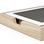 Support design en bois pour iPad