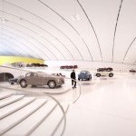 Batiment design pour le Musee Enzo Ferrari