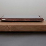Telephone portable design en bois
