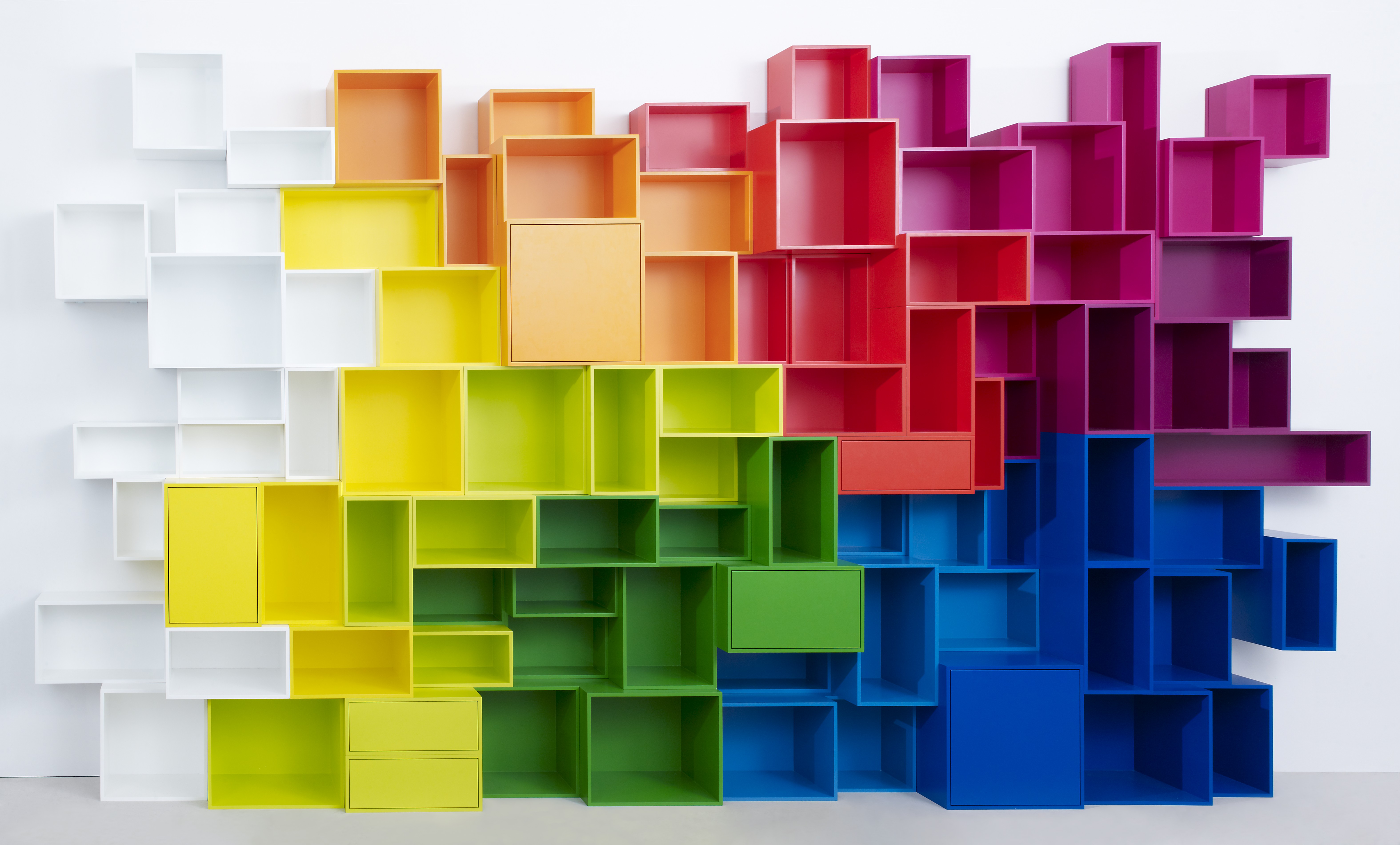 25 Connecteurs Pour Cubes De Rangement Fil Métallique - ABS Blanc, Assemblage Modulable