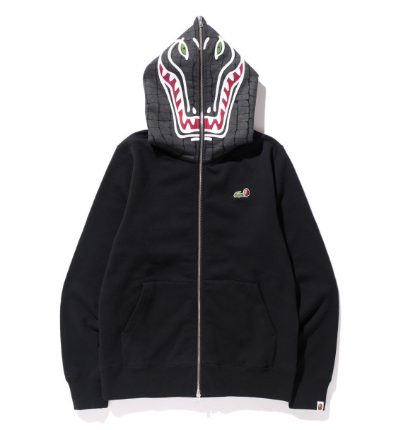 sweat capuche collection capsule lacoste a bathing ape