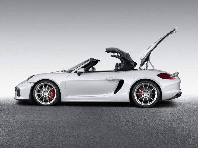 Coffre et capote Porsche boxster spyder 2016
