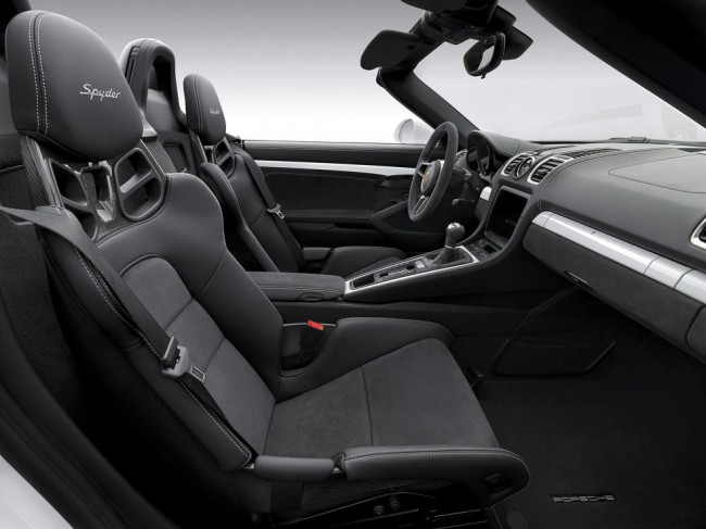 Intérieur Porsche boxster spyder 2016