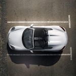 Porsche boxster spyder 2016 vue de dessus