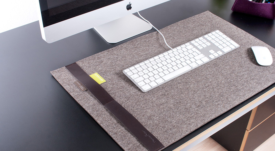 Tapis de bureau double face Knodel, nouveau tapis de bureau design