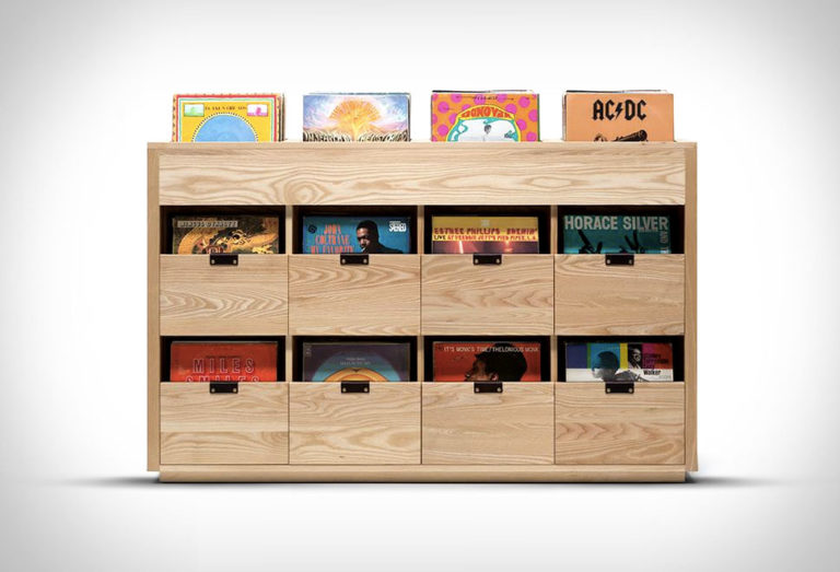 Meuble de rangement modulable pour disques vinyles